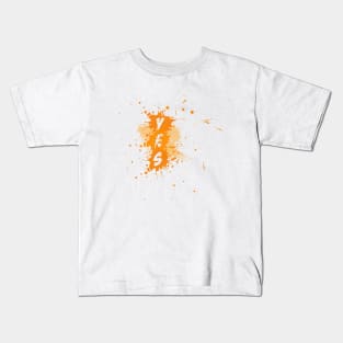 YES Splash | Version Orange Kids T-Shirt